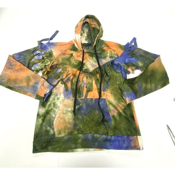 Tie Dye Patterned Hoodie - Picture 1 of 4